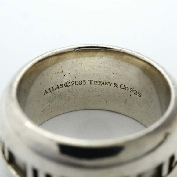 Tiffany Atlas Ring, Silver 925, Size 9.5, Women's